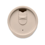 Doppelwandiger Becher 300ml Braun von oben