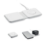 2in1 faltbare Ladestation 15W als Werbeartikel mit Logodruck