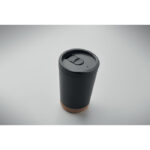 Doppelwandiger Becher 300 ml Schwarz, Detailaufnahme des Materials
