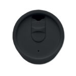 Doppelwandiger Becher 300 ml Schwarz von oben