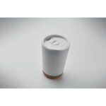Doppelwandiger Becher 300 ml Weiß, Detailaufnahme des Materials