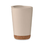 Doppelwandiger Becher 300 ml Braun als Werbeartikel mit Logodruck