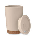 Doppelwandiger Becher 300 ml Braun, Seitenansicht