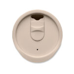 Doppelwandiger Becher 300 ml Braun von oben