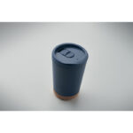 Doppelwandiger Becher 300 ml Blau, Detailaufnahme des Materials