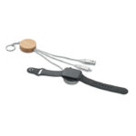 Schlüsselring 4in1 Kabel 60W Weiß, Seitenansicht