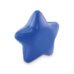 Anti-Stress-Stern Blau als Werbeartikel mit Logodruck