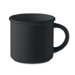 Vintage Kaffeebecher 300 ml Schwarz als Werbeartikel mit Logodruck