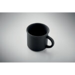 Vintage Kaffeebecher 300 ml Schwarz, Detailaufnahme des Materials