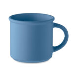 Vintage Kaffeebecher 300 ml Blau als Werbeartikel mit Logodruck