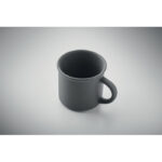 Vintage Kaffeebecher 300 ml Grau, Detailaufnahme des Materials