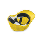 Bauhelm/Arbeitsschutzhelm ABS Gelb, Rückansicht
