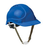Bauhelm/Arbeitsschutzhelm ABS Blau als Werbeartikel mit Logodruck