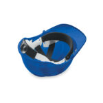 Bauhelm/Arbeitsschutzhelm ABS Blau, Rückansicht