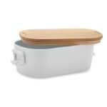 Lunchbox PP 700 ml Weiß, Seitenansicht