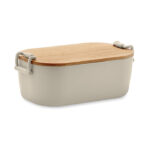 Lunchbox PP 700 ml Braun als Werbeartikel mit Logodruck