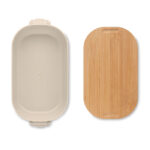 Lunchbox PP 700 ml Braun, Rückansicht