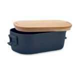 Lunchbox PP 700 ml Blau, Seitenansicht