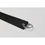 Schlüsselring Polyester Tag Schwarz, Detailaufnahme des Materials