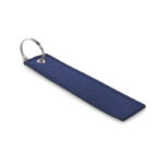 Schlüsselring Polyester Tag Blau als Werbeartikel mit Logodruck