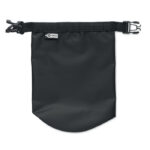 Wasserfester Beutel 1,5L Schwarz, Rückansicht