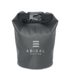 Wasserfester Beutel 1,5L Grau mit markiertem Druckbereich für Ihr Logo