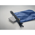Wasserfester Beutel 1,5L Blau, Detailaufnahme des Materials