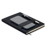 DIN A5 RPET Notizbuch-Set, Seitenansicht