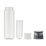 Trinkflasche RPET 500ml Schwarz, Rückansicht