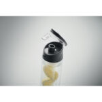 Trinkflasche RPET 500ml Schwarz, Detailaufnahme des Materials