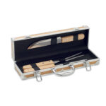 3teiliger BBQ Koffer als Werbeartikel mit Logodruck