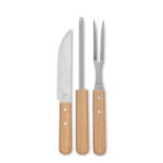 3teiliger BBQ Koffer, geöffnet dargestellt
