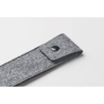 Stifte-Etui RPET-Filz Grau, Detailaufnahme des Materials