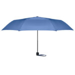 21" Regenschirm mit Tasche Blau, Rückansicht