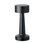 USB-Tischlampe Metall Schwarz als Werbeartikel mit Logodruck