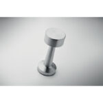 USB-Tischlampe Metall Silber, Detailaufnahme des Materials