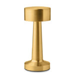 USB-Tischlampe Metall Gold als Werbeartikel mit Logodruck