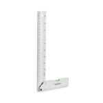 Aluminium-Winkelmesser 30 cm mit markiertem Druckbereich für Ihr Logo