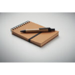 Recyceltes Notizbuch-Set Braun, Detailaufnahme des Materials