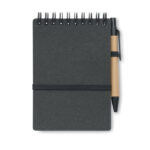 Recyceltes Notizbuch-Set Grau, Seitenansicht