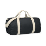 Recycelte Tasche 320 g/m² Schwarz als Werbeartikel mit Logodruck