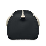 Recycelte Tasche 320 g/m² Schwarz, Rückansicht