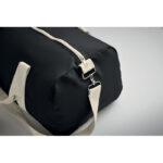 Recycelte Tasche 320 g/m² Schwarz, Detailaufnahme des Materials