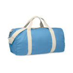 Recycelte Tasche 320 g/m² Blau als Werbeartikel mit Logodruck