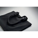 Einkauf- oder Strandtasche Schwarz, Detailaufnahme des Materials