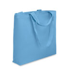 Einkauf- oder Strandtasche Blau als Werbeartikel mit Logodruck