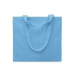 Einkauf- oder Strandtasche Blau, Seitenansicht