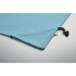 Faltbare Einkaufstasche Blau, Detailaufnahme des Materials