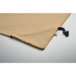 Faltbare Einkaufstasche Braun, Detailaufnahme des Materials