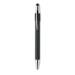 Druckkugelschreiber mit Stylus Schwarz von oben